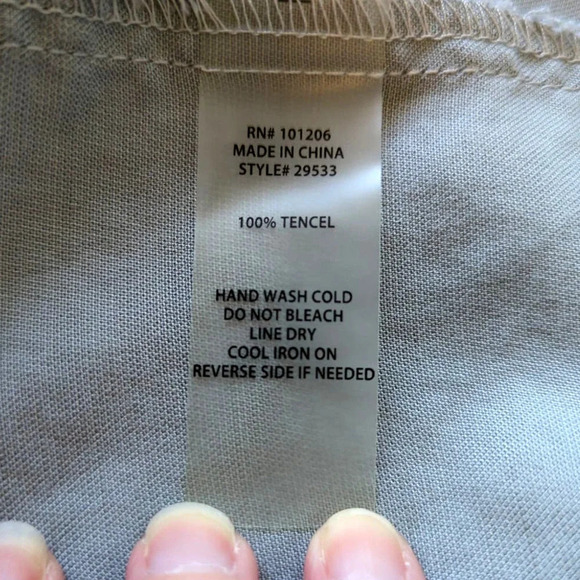 Soft Surroundings Green Ruffle top dress Size Medium - Picture 5 of 8